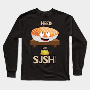 Vintage Sushi Roll Long Sleeve T-Shirt